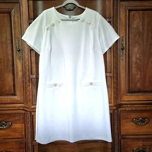 Tommy Hilfiger Sheath Style Dress. Ivory, 18W